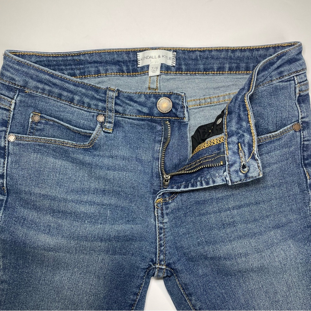 Kendall & Kylie Skinny Jean Women’s 8 Blue Medium Wash Mid Rise Ankle Classic - Picture 4 of 12